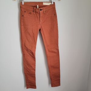 Rag And Bone Rust Color Jeggings Size 25